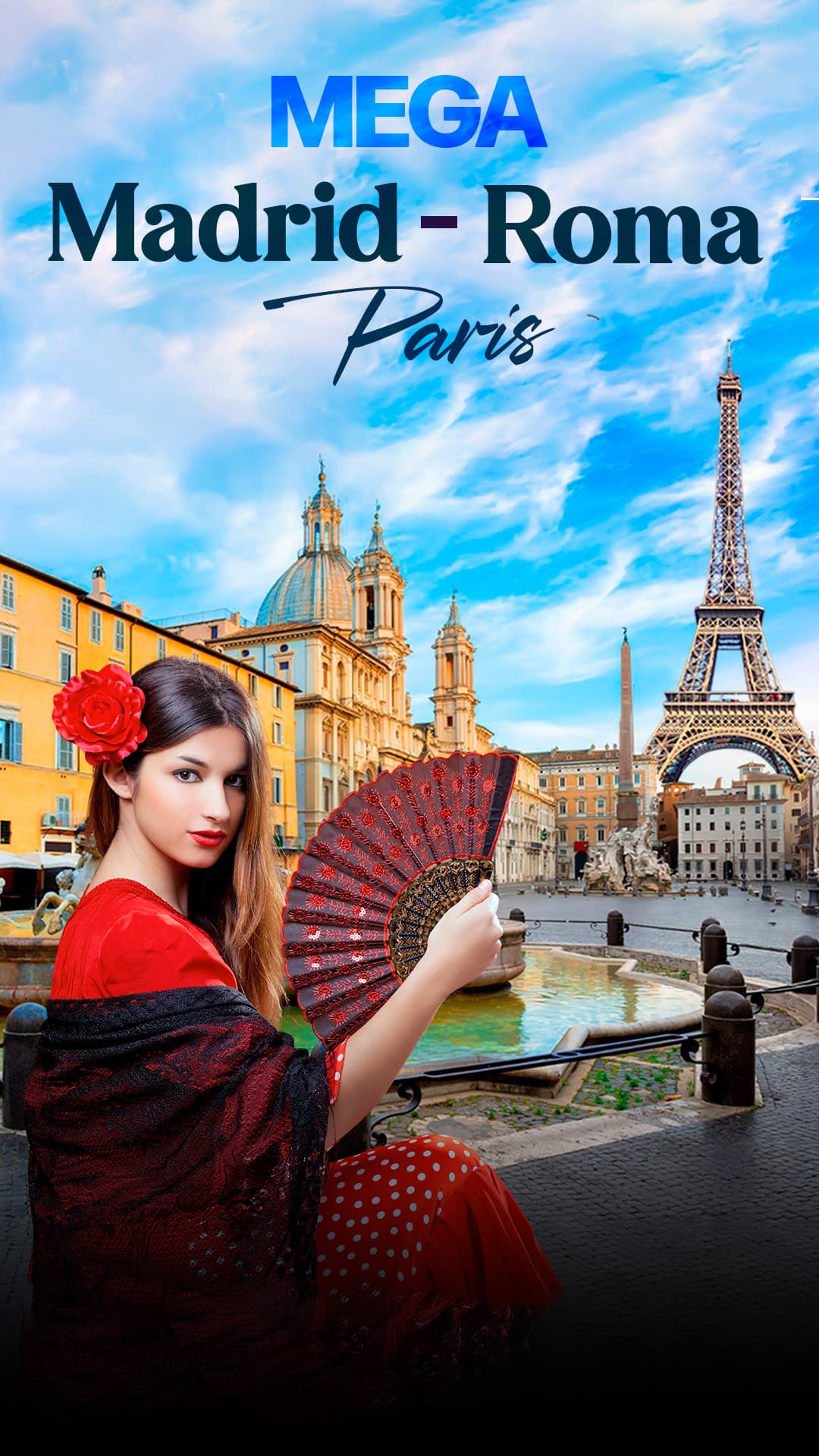 MTC - 18578 MEGA MADRID ROMA PARÍS con AVIANCA